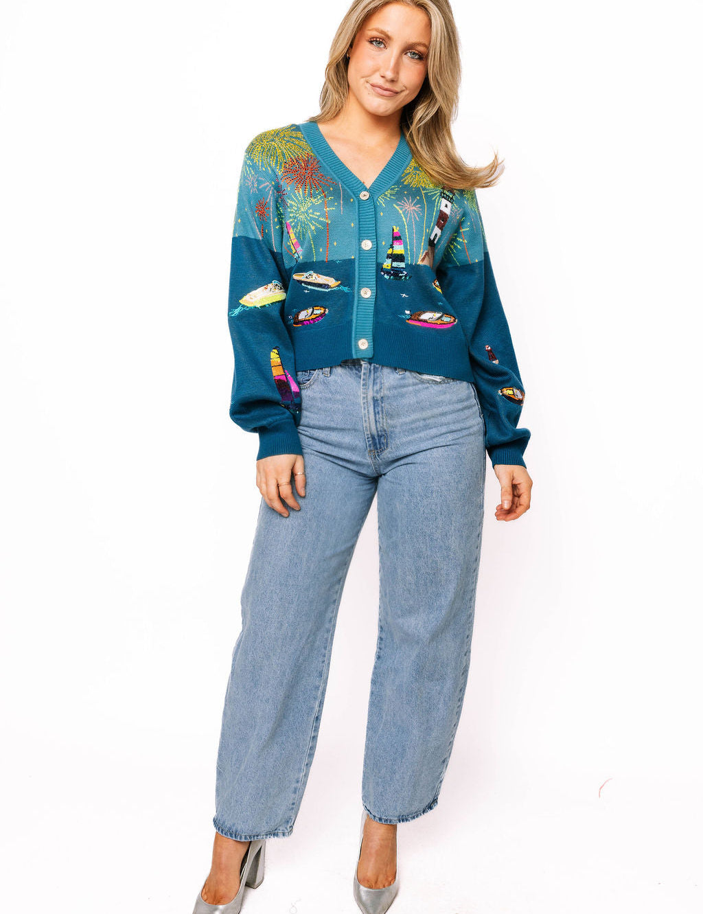 Fireworks Summer Fun Queen of Sparkles Sweater Cardigan