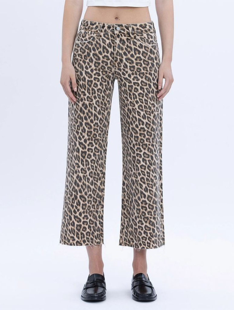 Edgy Leopard Print Denim by Vervet