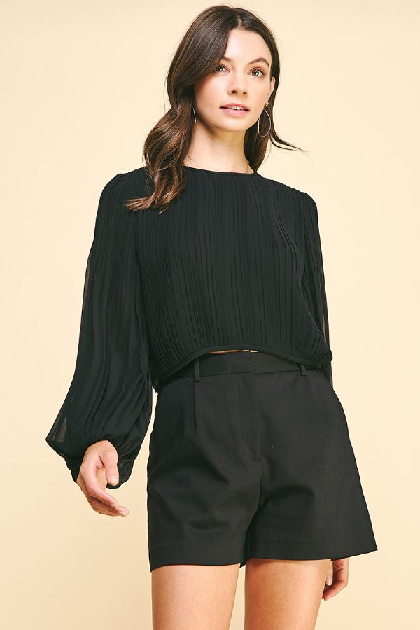 Deserae Pleated Top