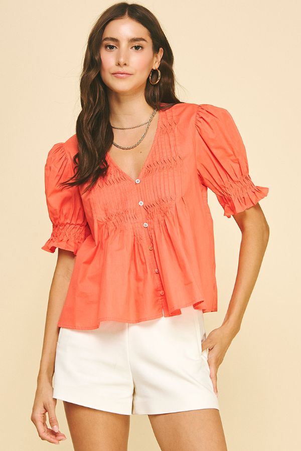 Celine Ruffle Sleeve Blouse by Pinch