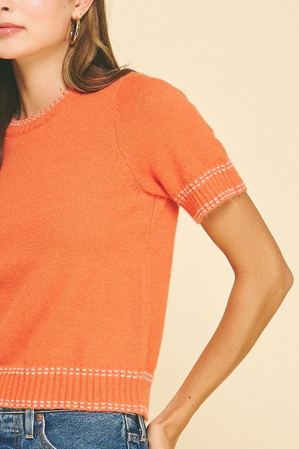 Margot Short Sleeve Sweater Top