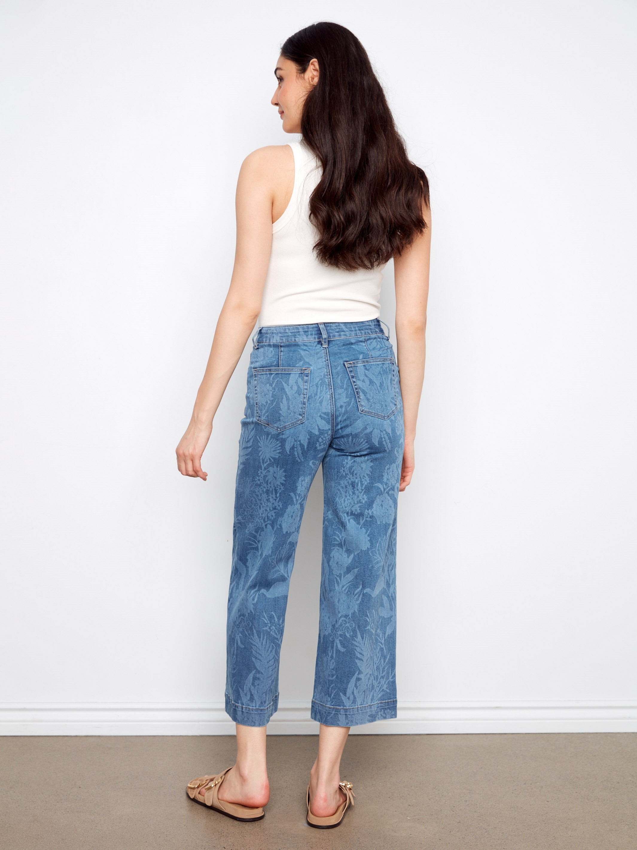 Women's Floral Flare Jeans by Charlie B