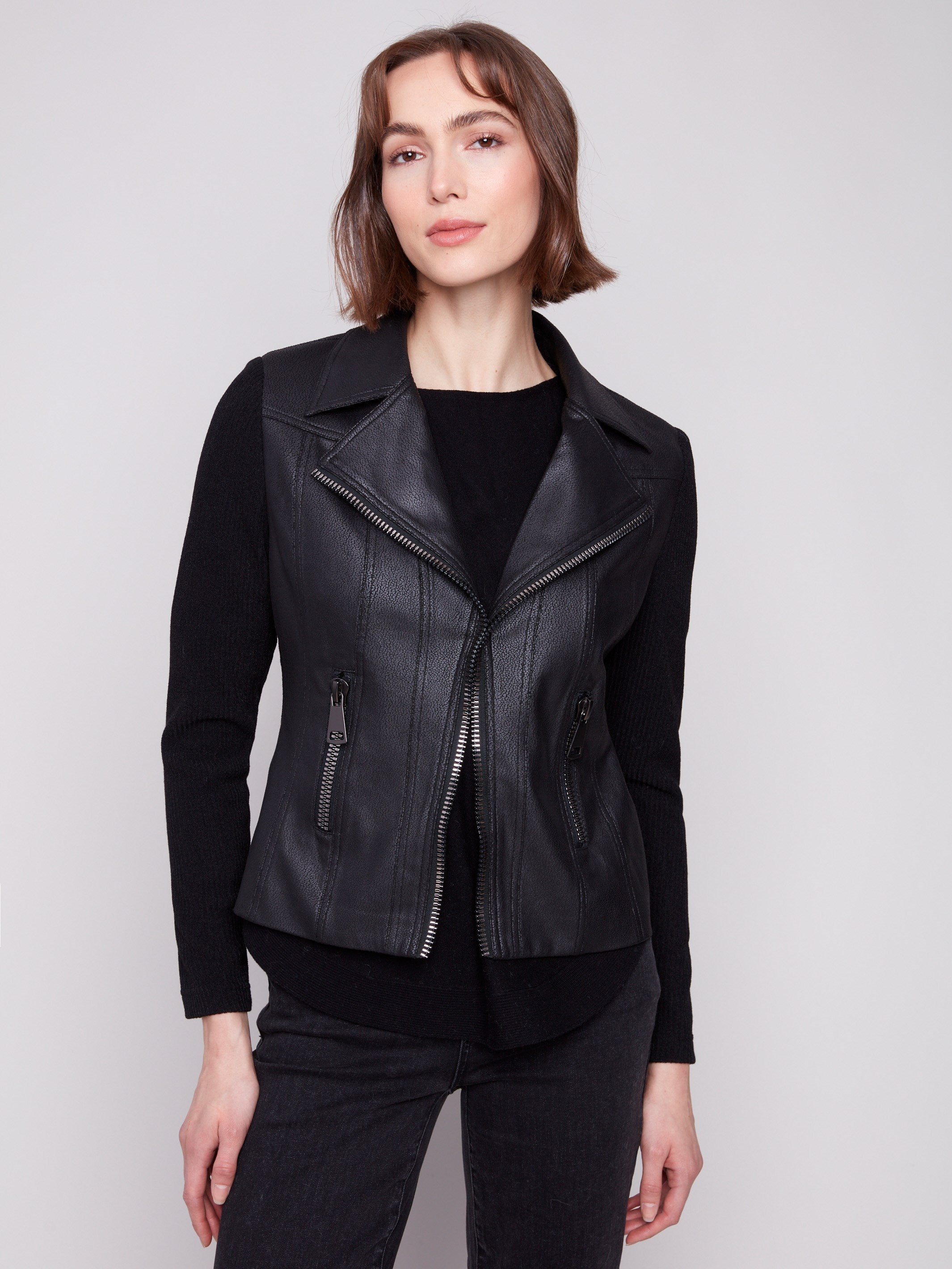 Vintage Inspired Moto Jacket by Charlie B