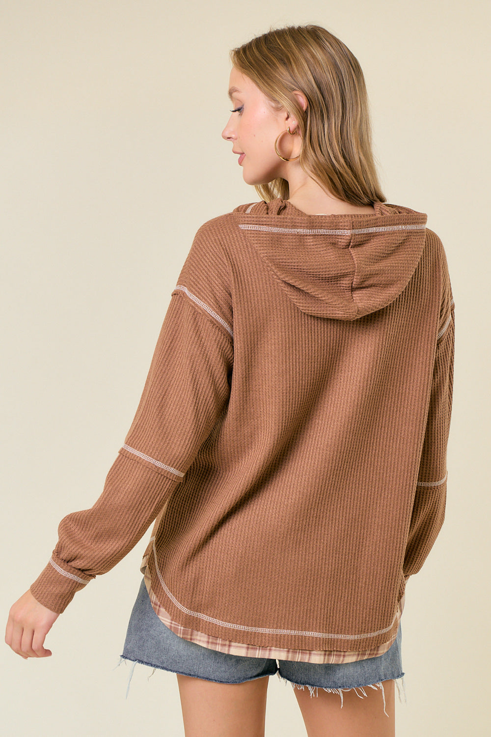 Sylvie Plaid Hooded Sweatshirt
