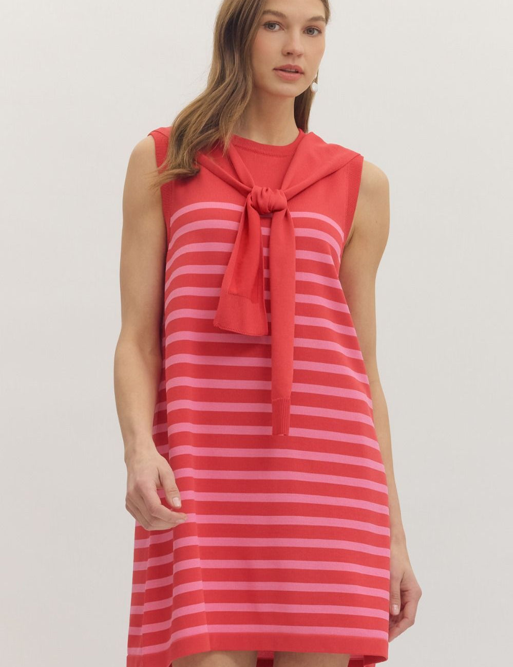 Celeste Sleeveless Knit Sweater Dress