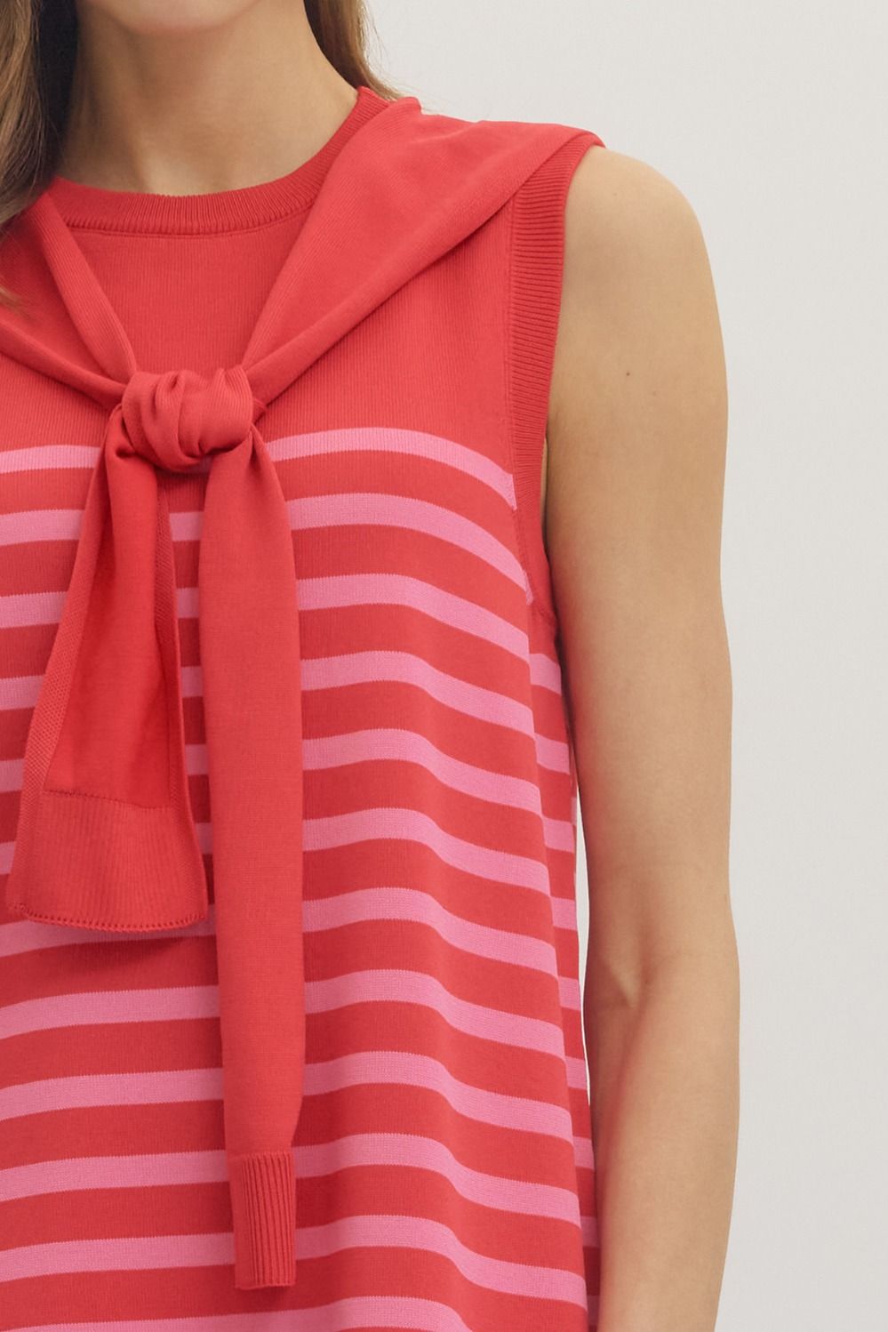 Celeste Sleeveless Knit Sweater Dress