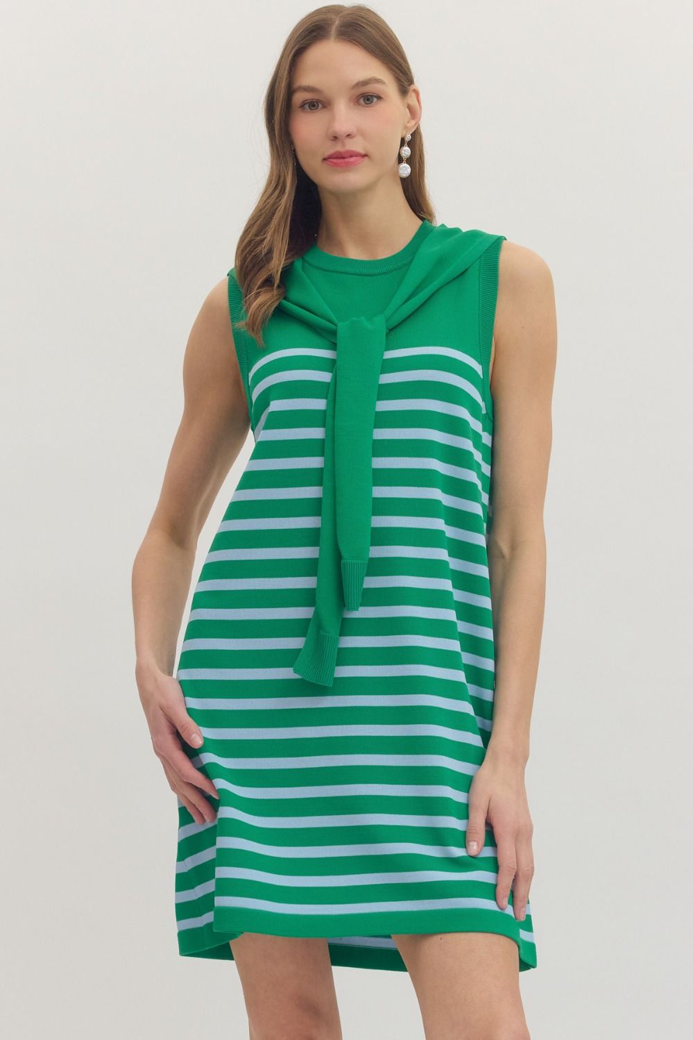Celeste Sleeveless Knit Sweater Dress
