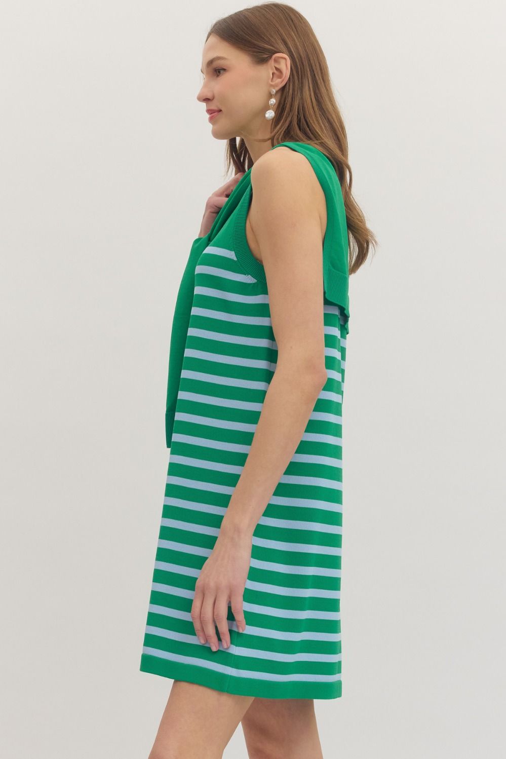 Celeste Sleeveless Knit Sweater Dress
