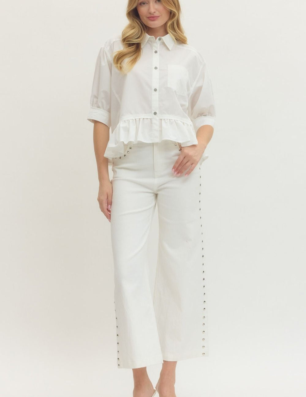 The Lola Button Front Blouse