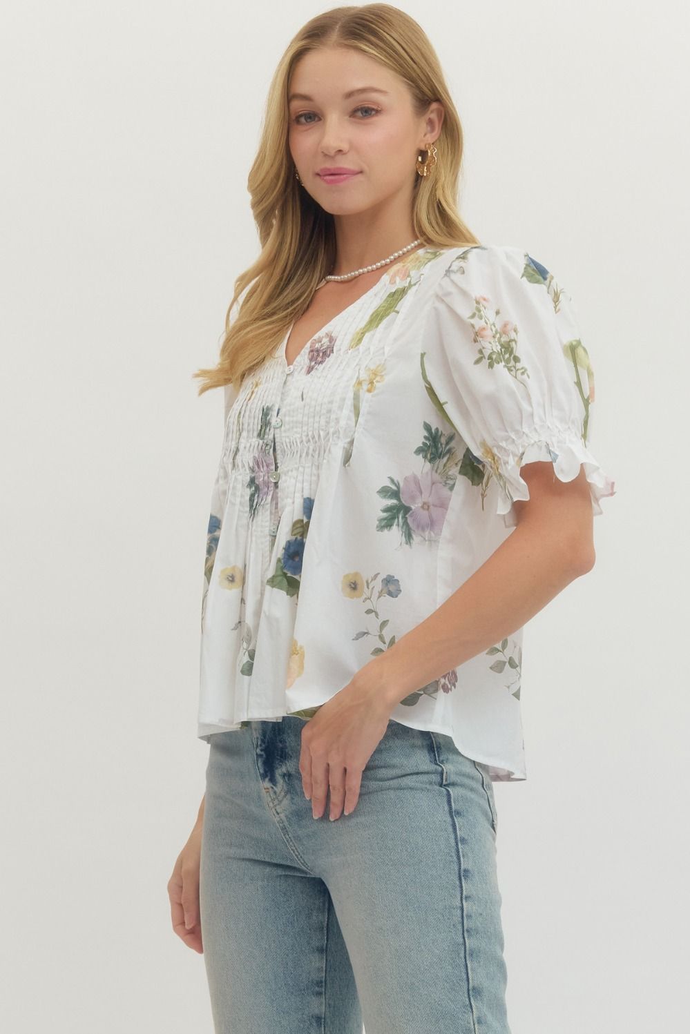 Florence Floral Print Blouse