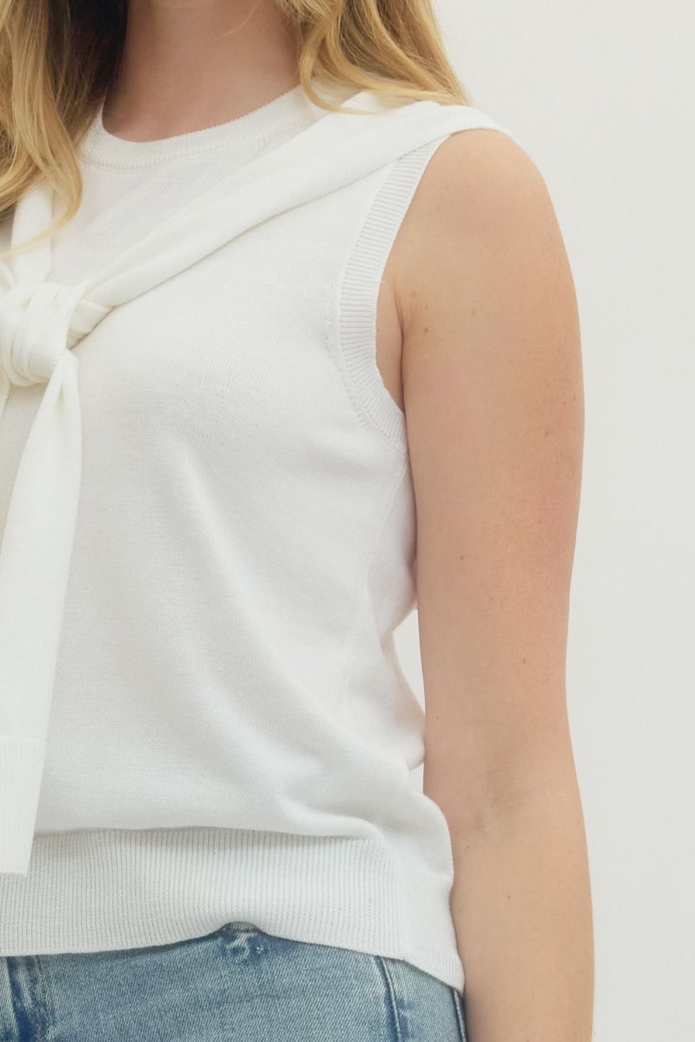 Preston Sweater with Tie Scarf