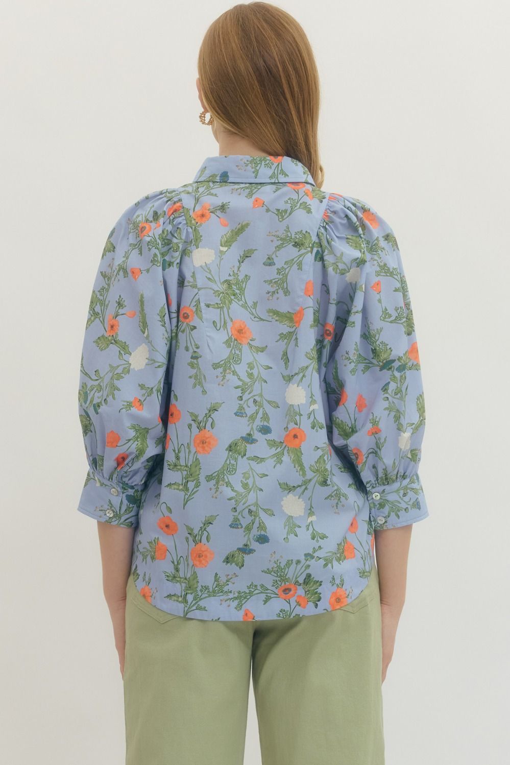 Harper Floral 3/4 Sleeve Blouse
