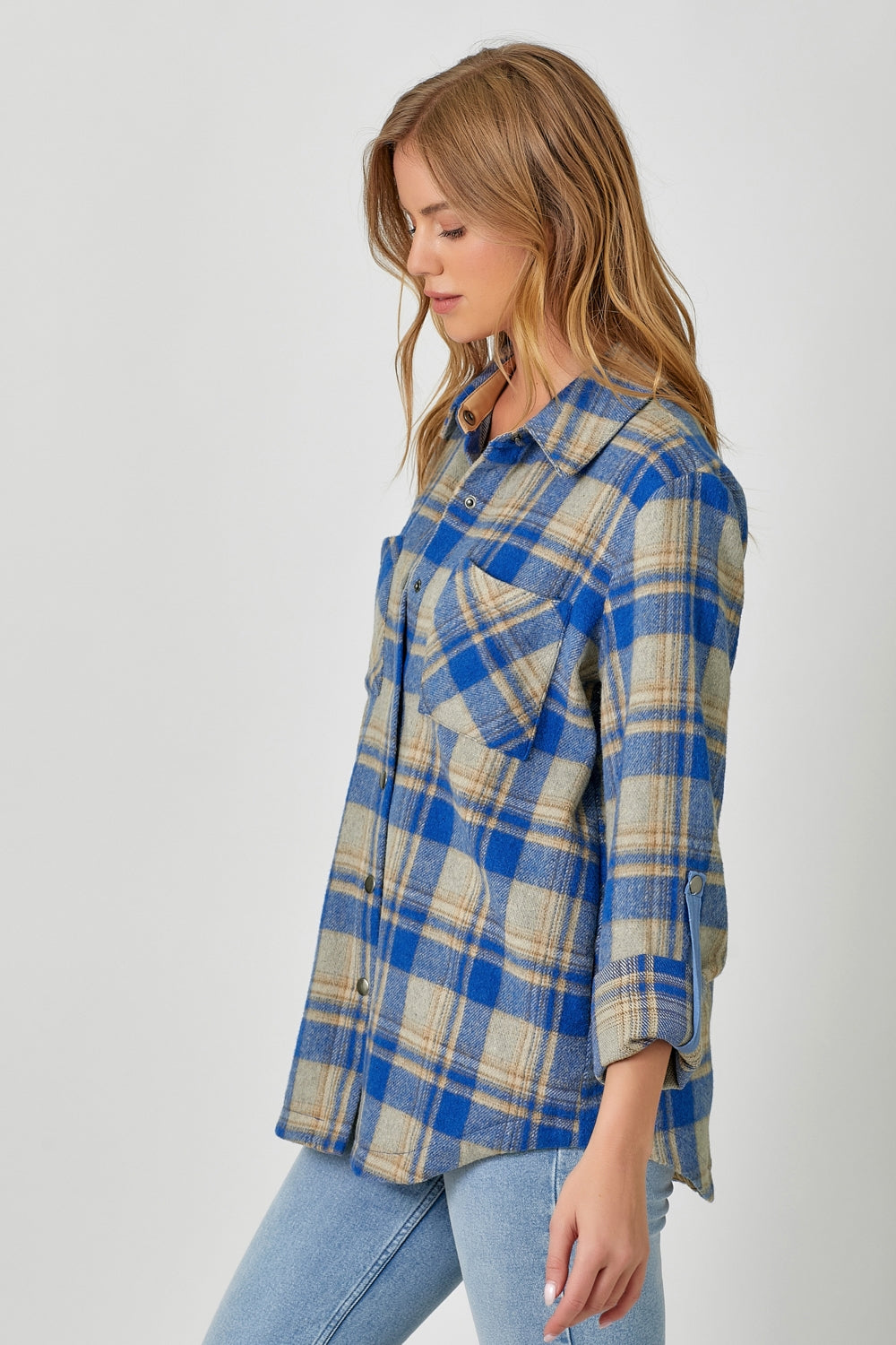 Emma Plaid Shirt Jacket