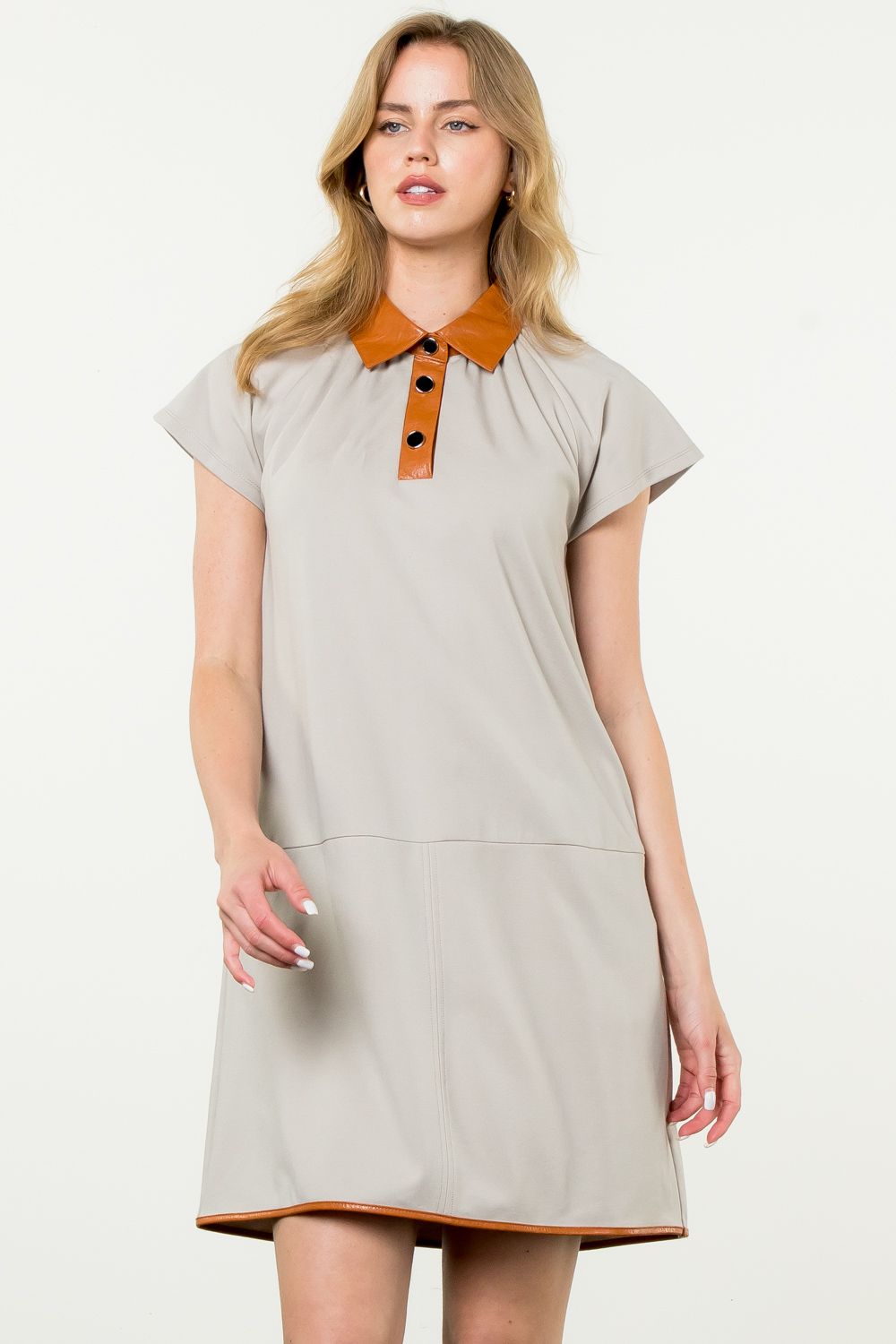 Collared Mini Dress by THML