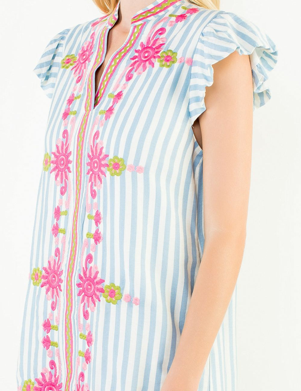 THML Embroidered Shift Dress