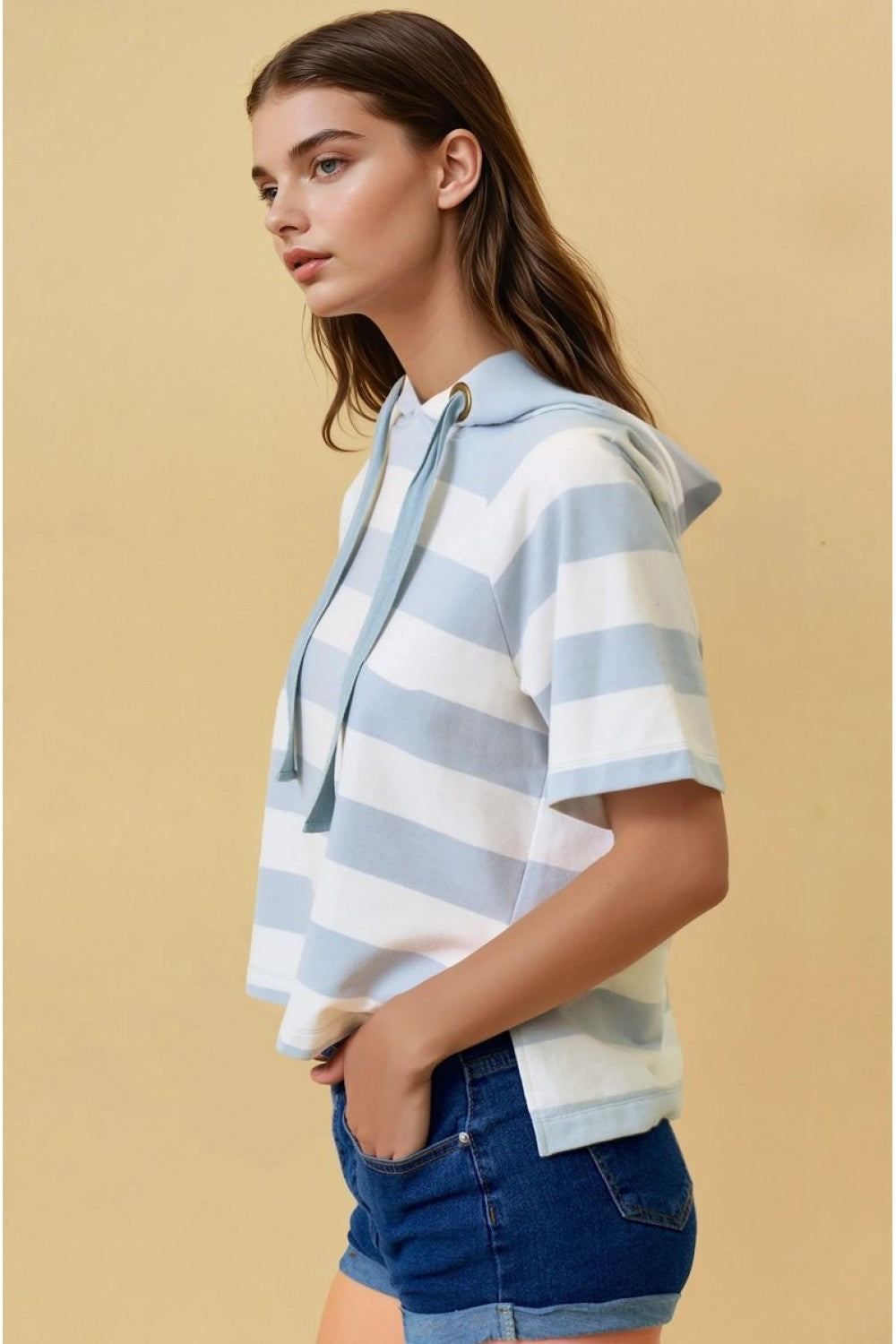 Sugar & Spice Striped Rugby Style Top
