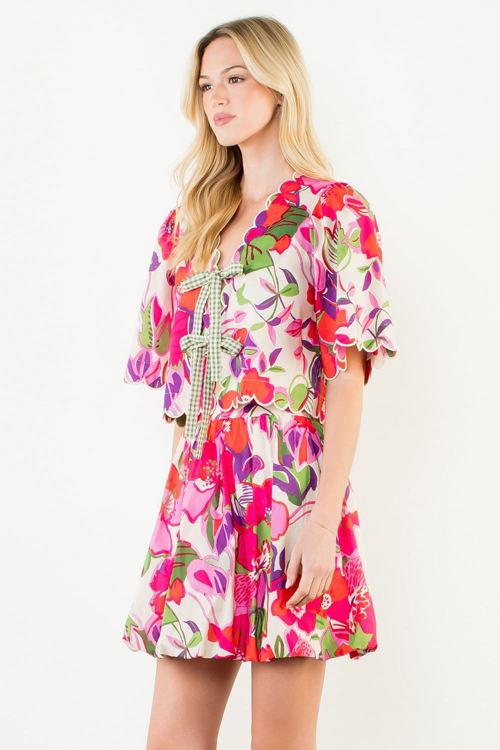 Capri Tie Front Top by THML