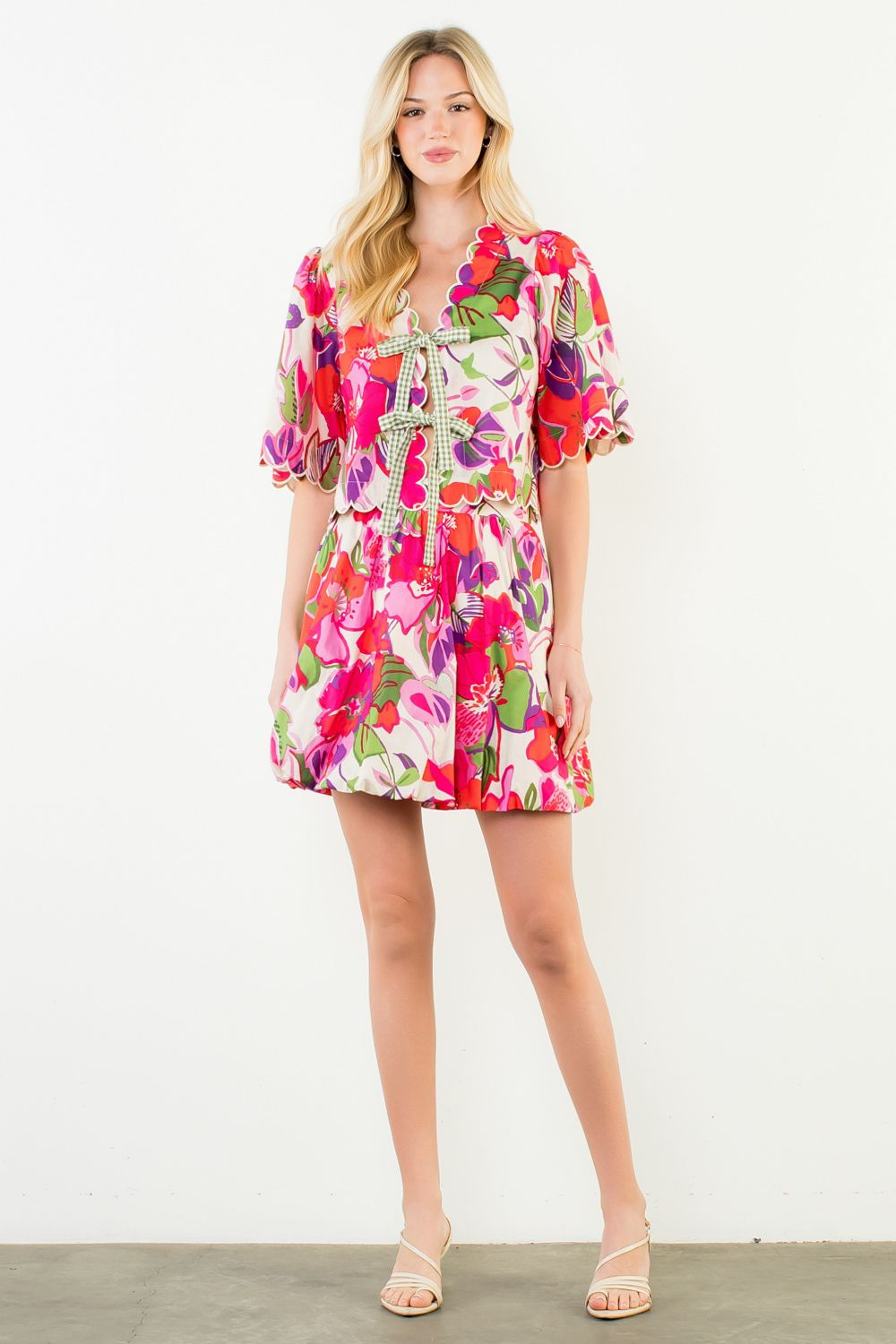 Capri Tie Front Top by THML