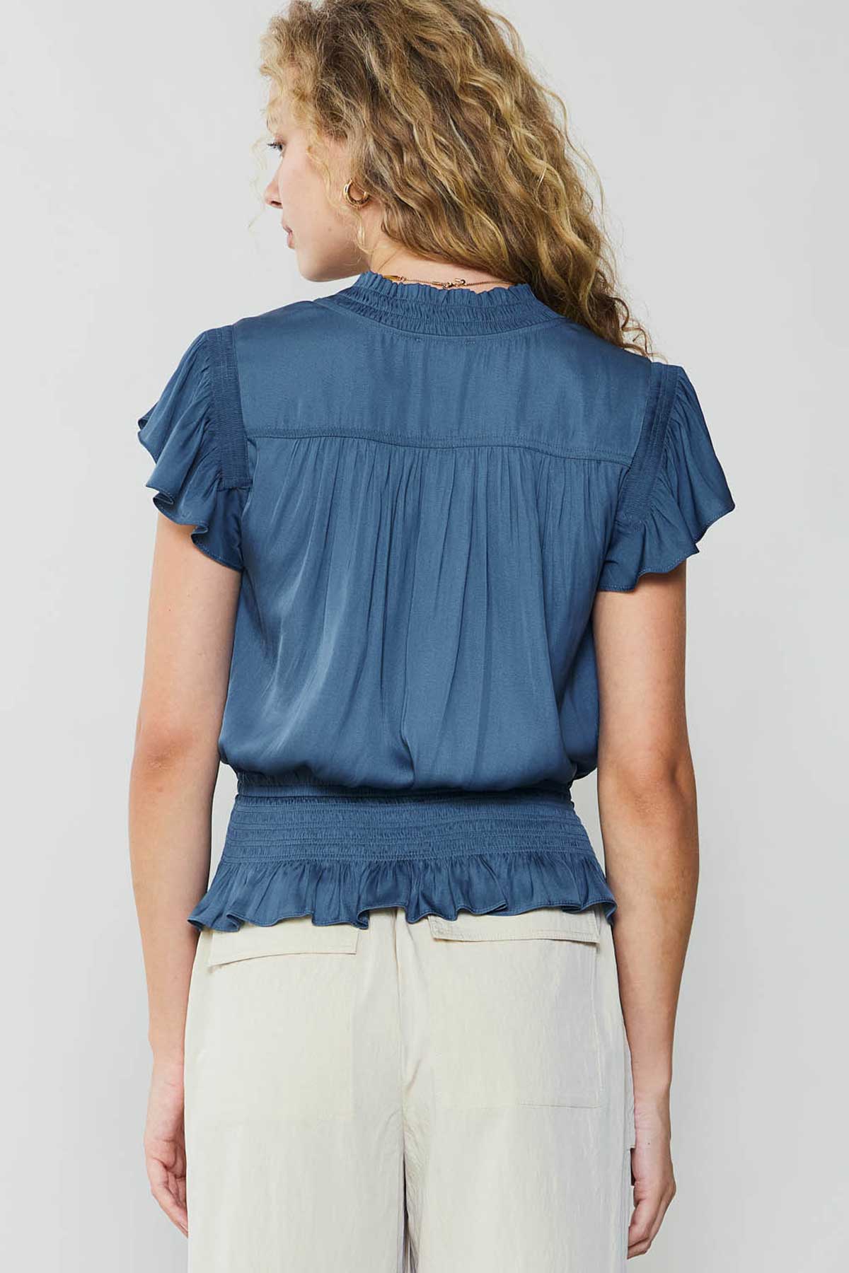 Blair Smocked Top by Current Air