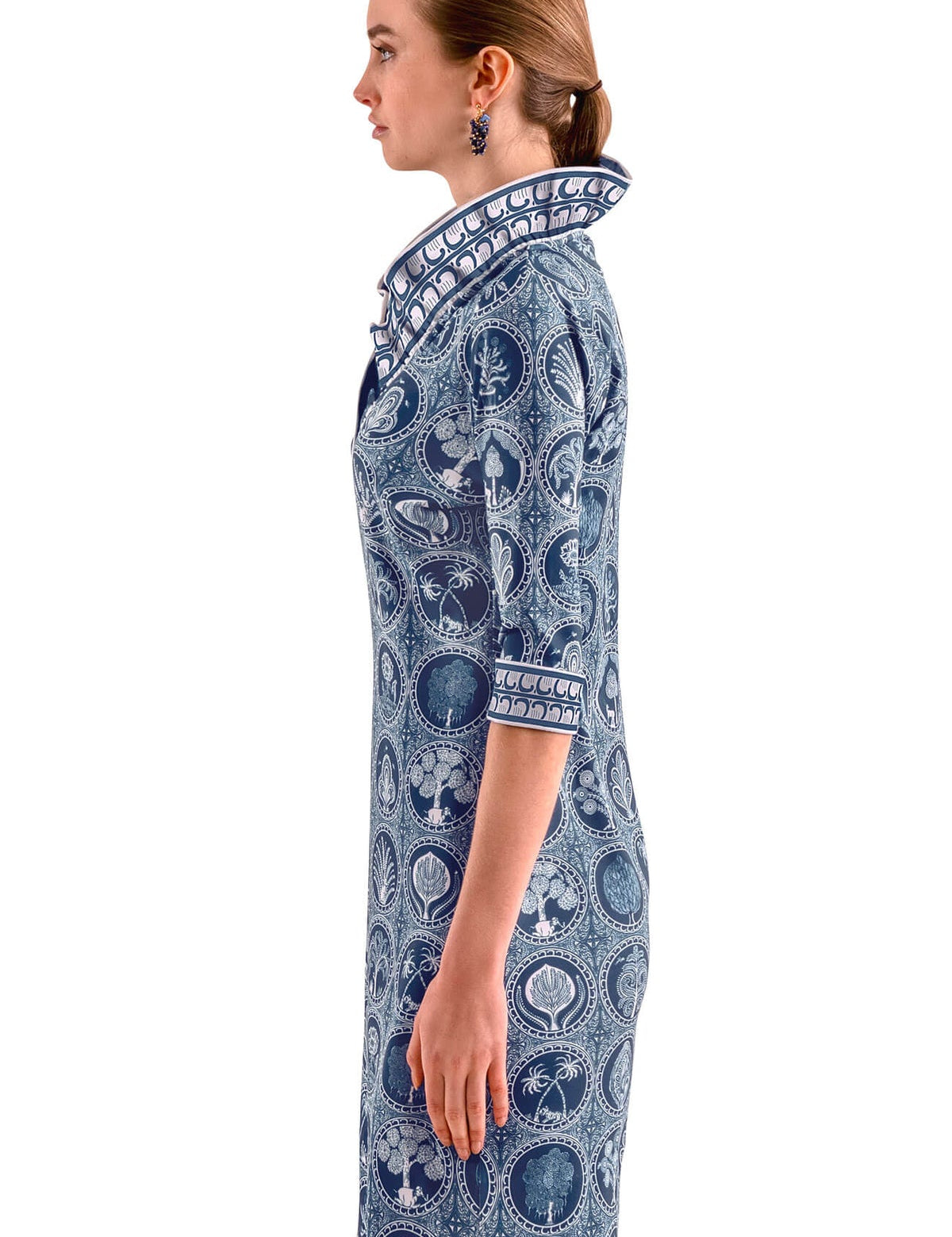 Ruffle Neck Dress by Gretchen Scott