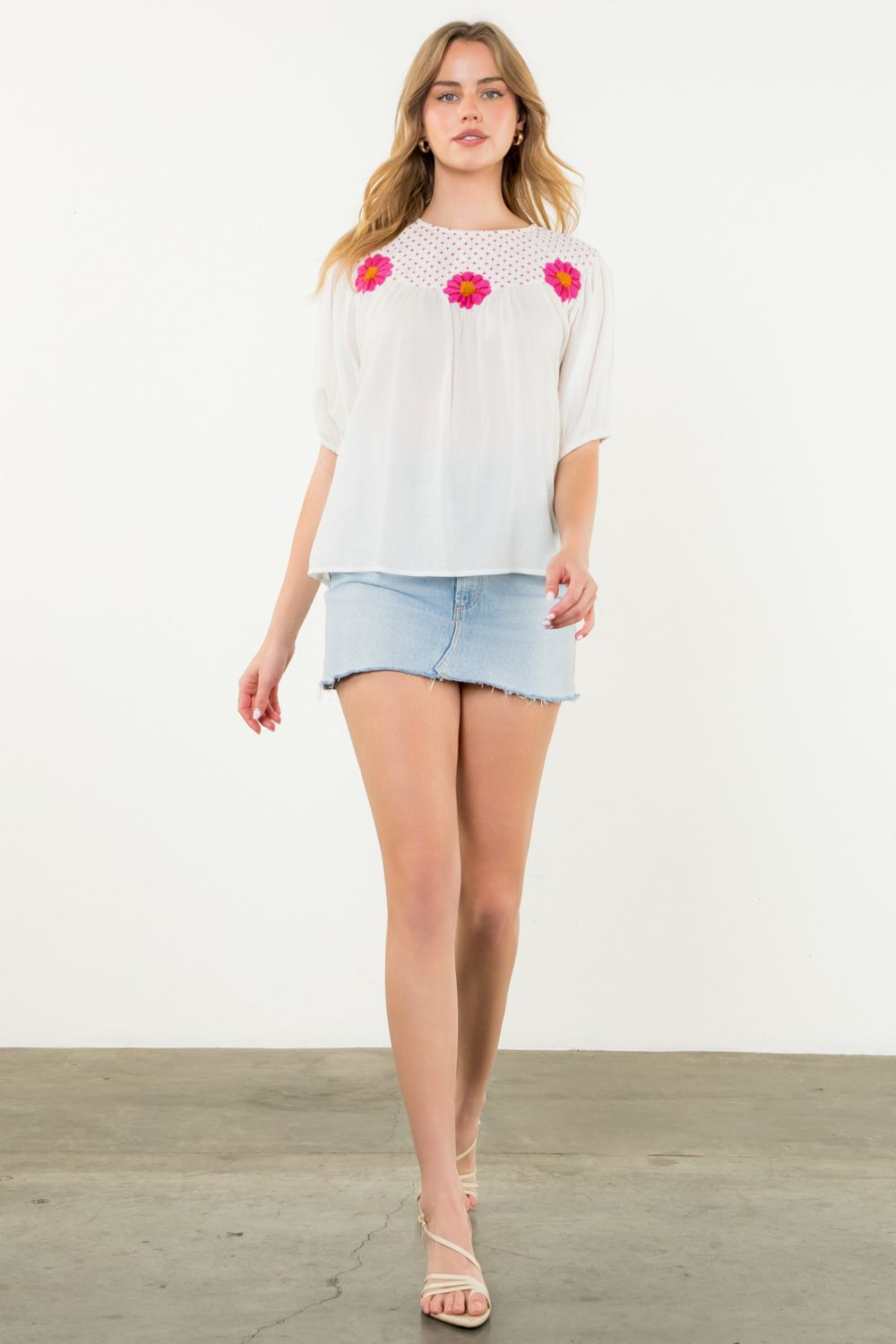 Serena Floral Blouse by THML
