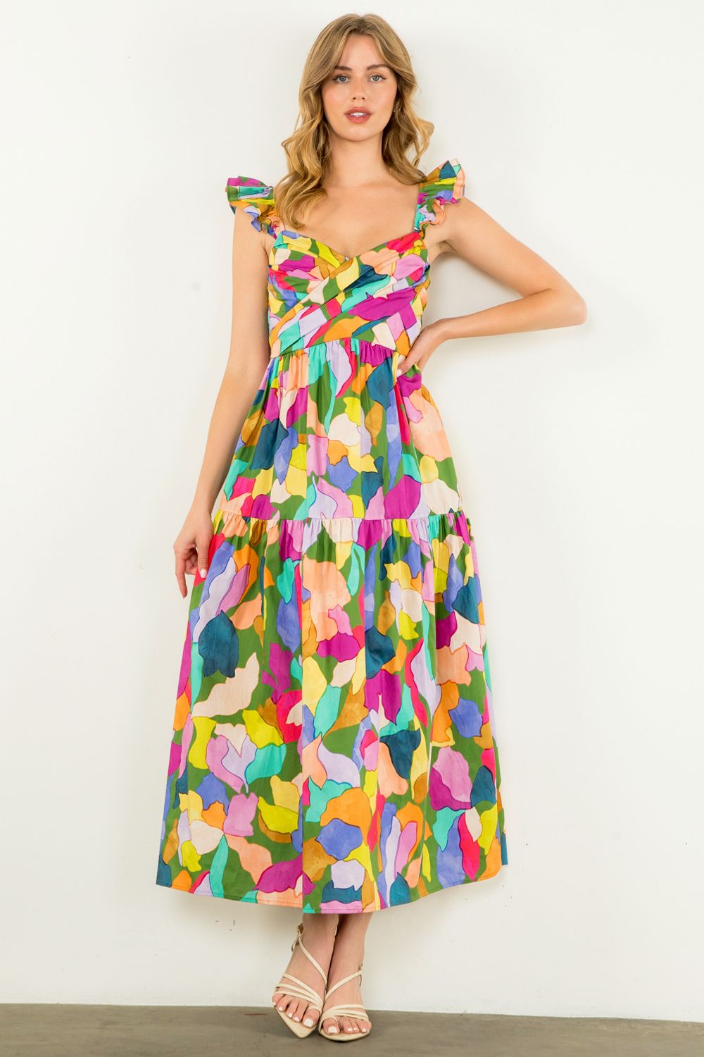 Yvette Colorful THML Maxi Dress