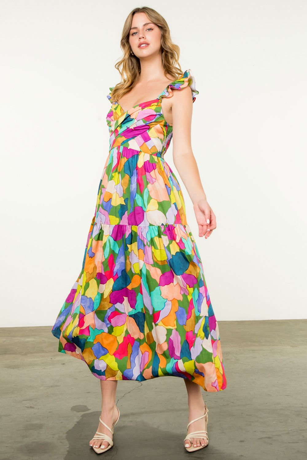 Yvette Colorful THML Maxi Dress