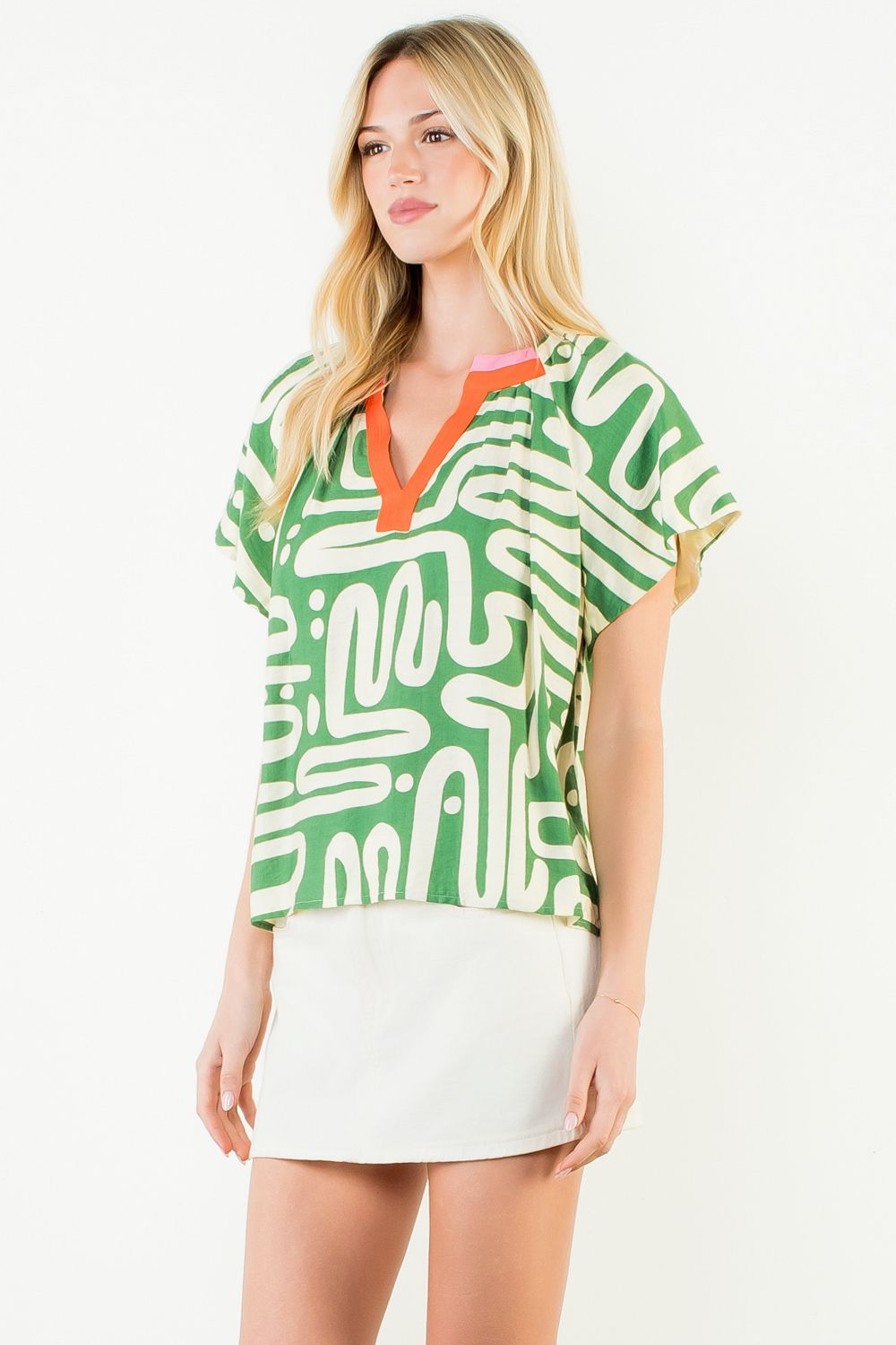 Camilla Green Bouse by THML