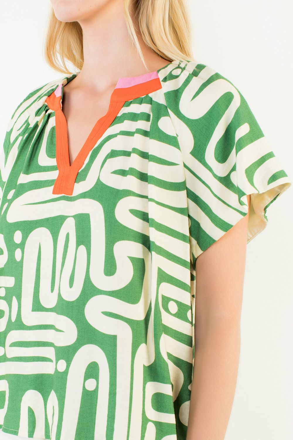 Camilla Green Bouse by THML