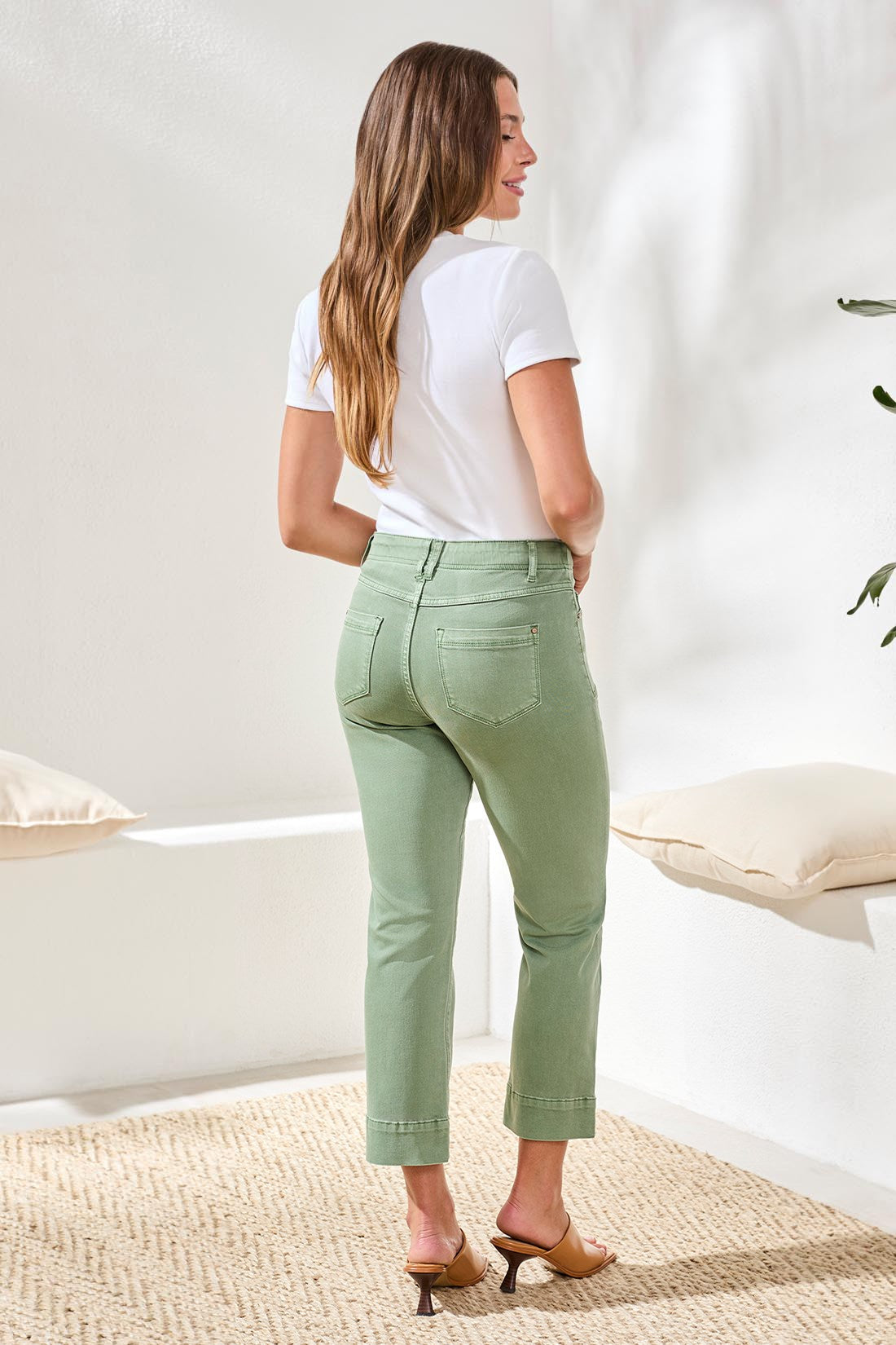 Comfort Stretch Pull On Flare Capri