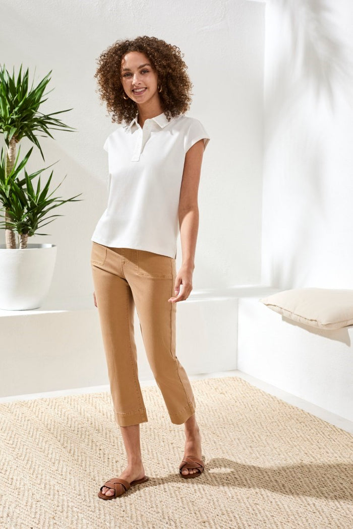 Comfort Stretch Pull On Flare Capri