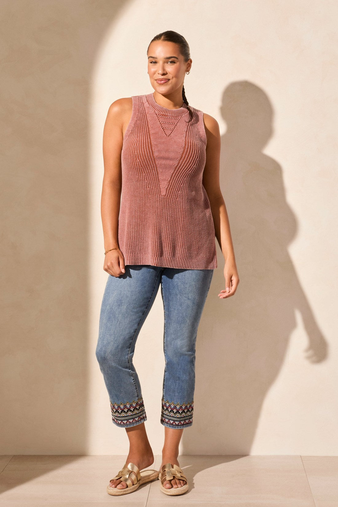 Elana Sleeveless Tunic Shirt