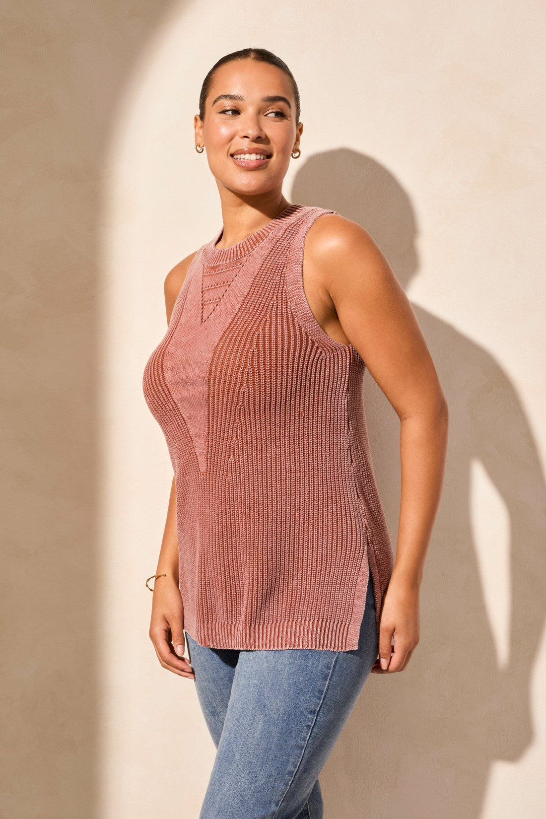 Elana Sleeveless Tunic Shirt