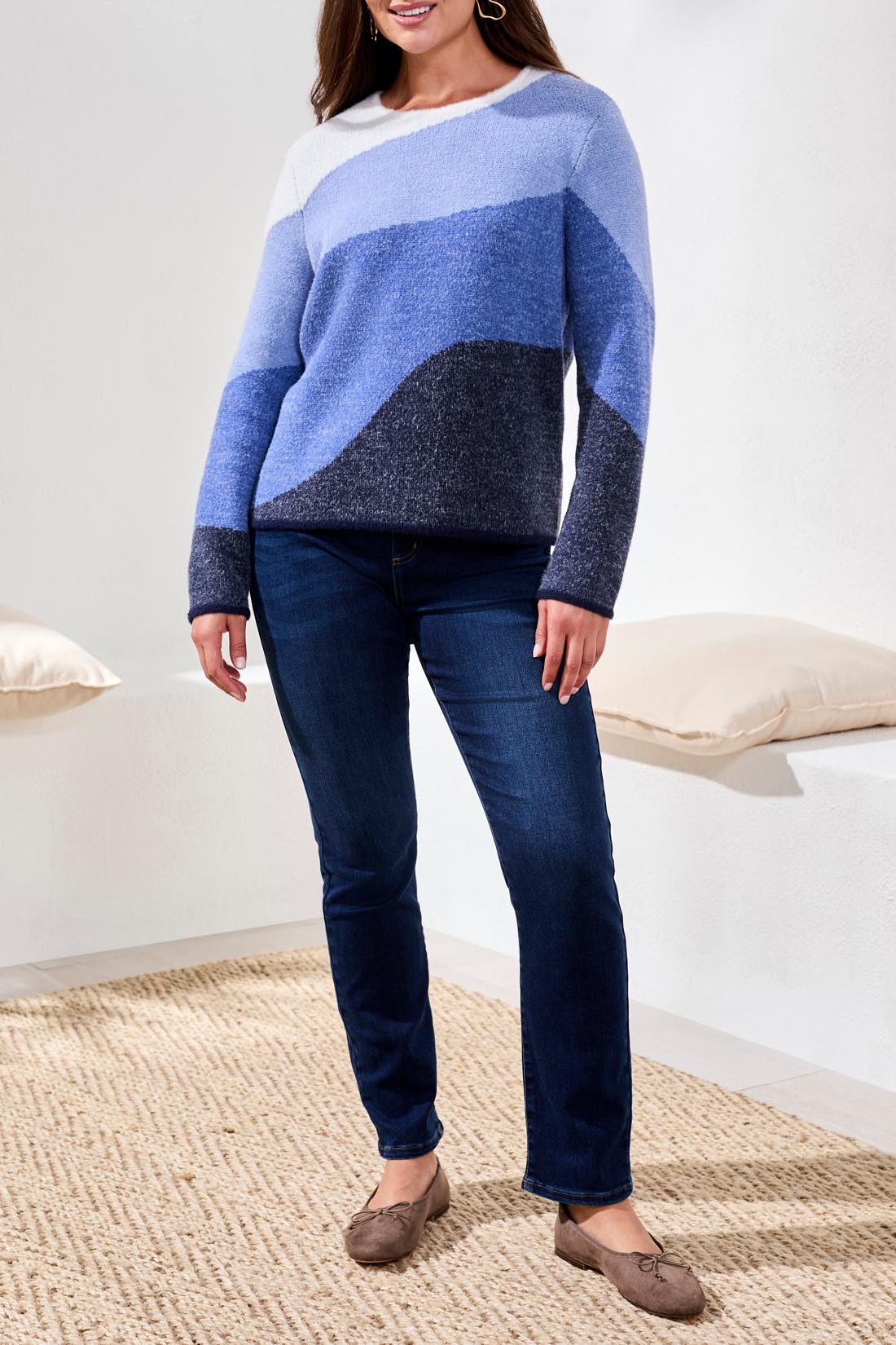 Elise Lapis Blue Sweater