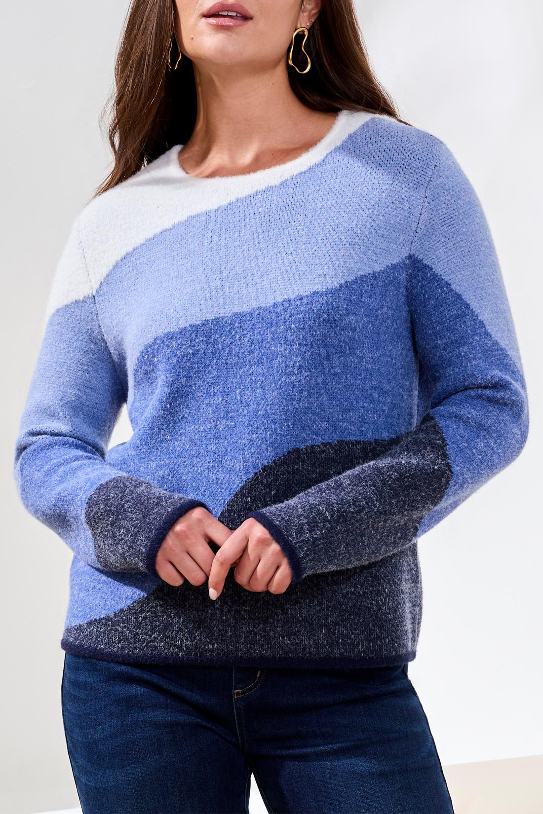 Elise Lapis Blue Sweater