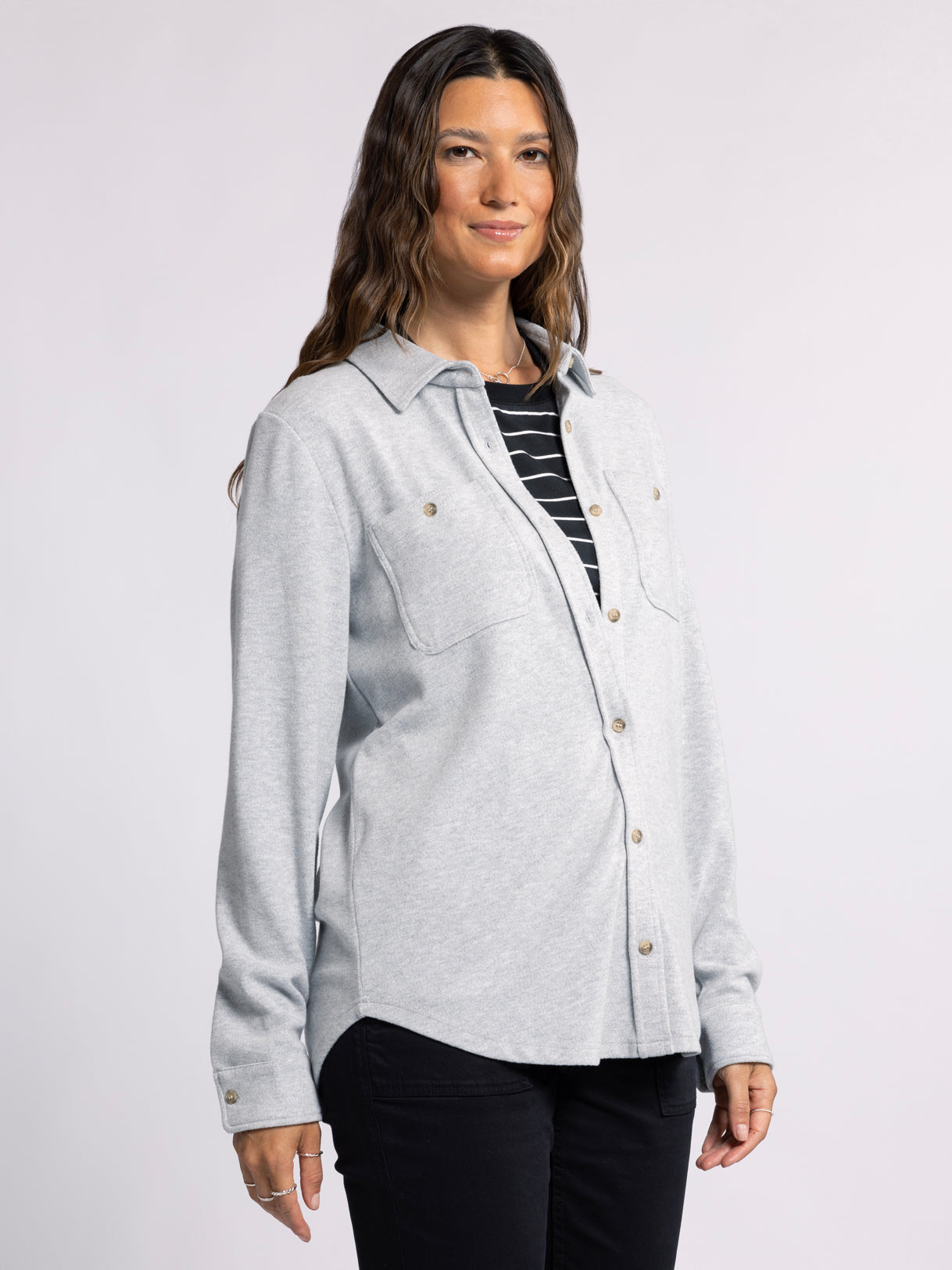 Lewis Shirt in Heather Grey