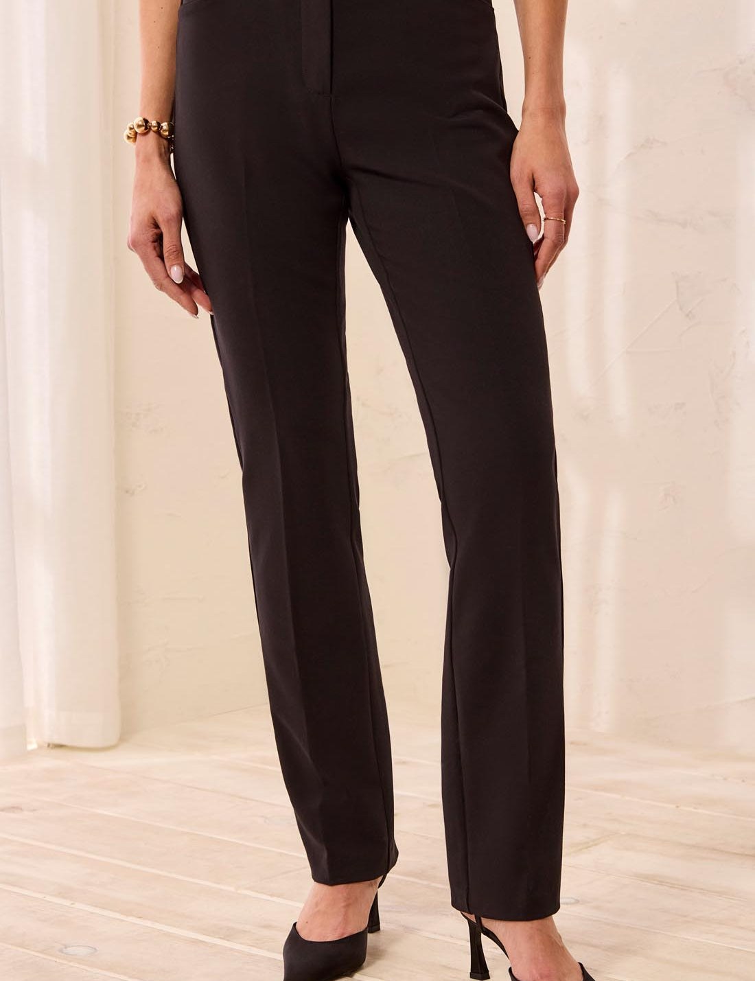 Everyday Black Trouser Pant in Black