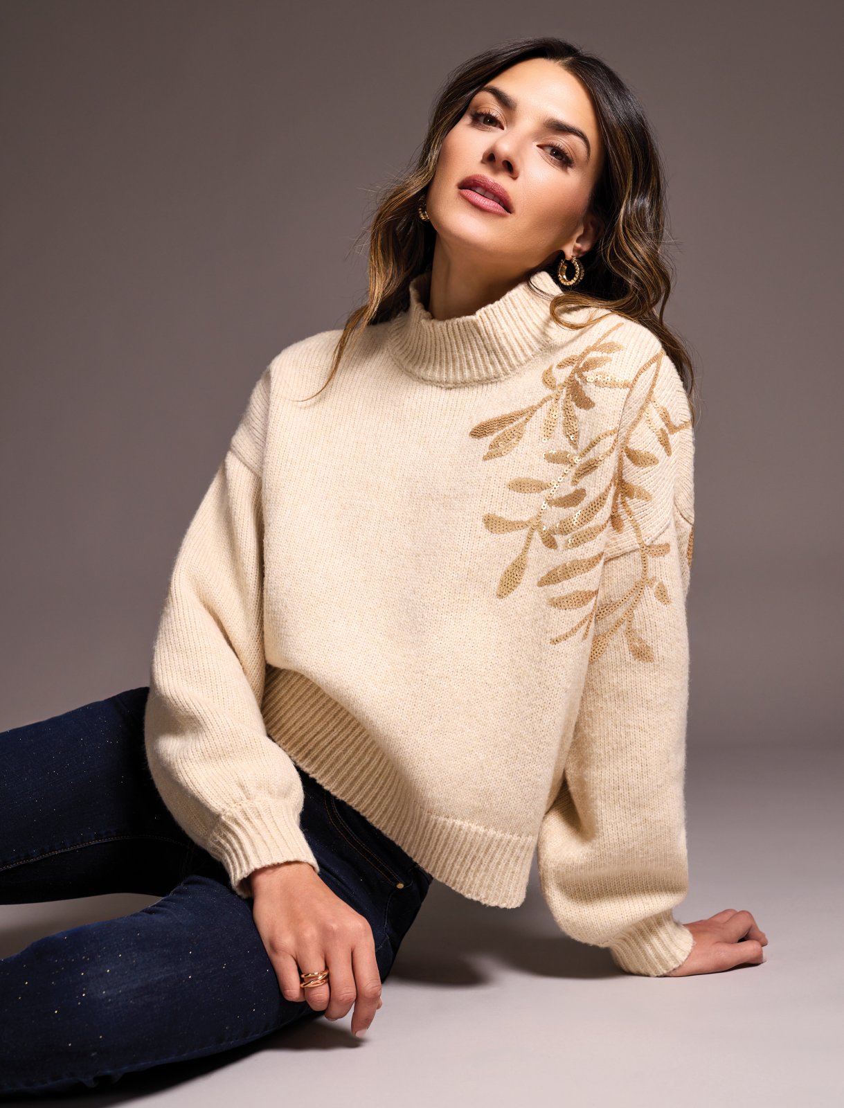 Seline Mock Neck Sweater