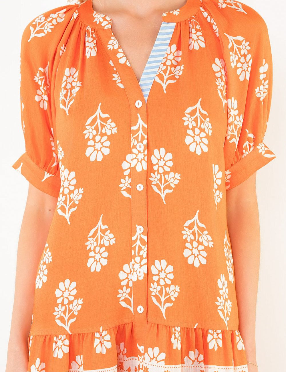 THML Orange Floral Dress - FINAL SALE